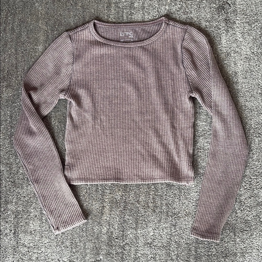 PacSun waffle knit top
